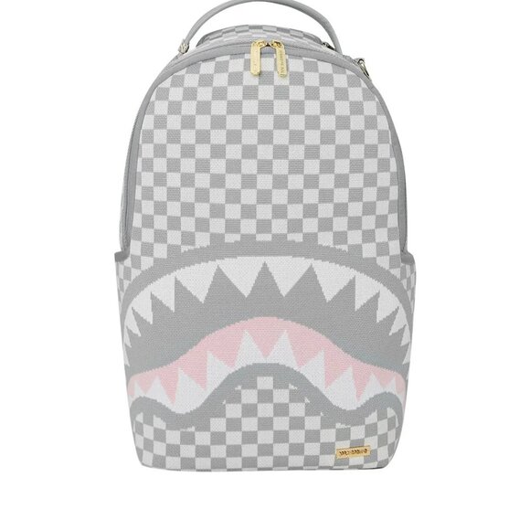 KNIT SHARKS IN PARIS IN CREAM DLX BACKPACK SPRAYGROUND - Picture 1 of 6